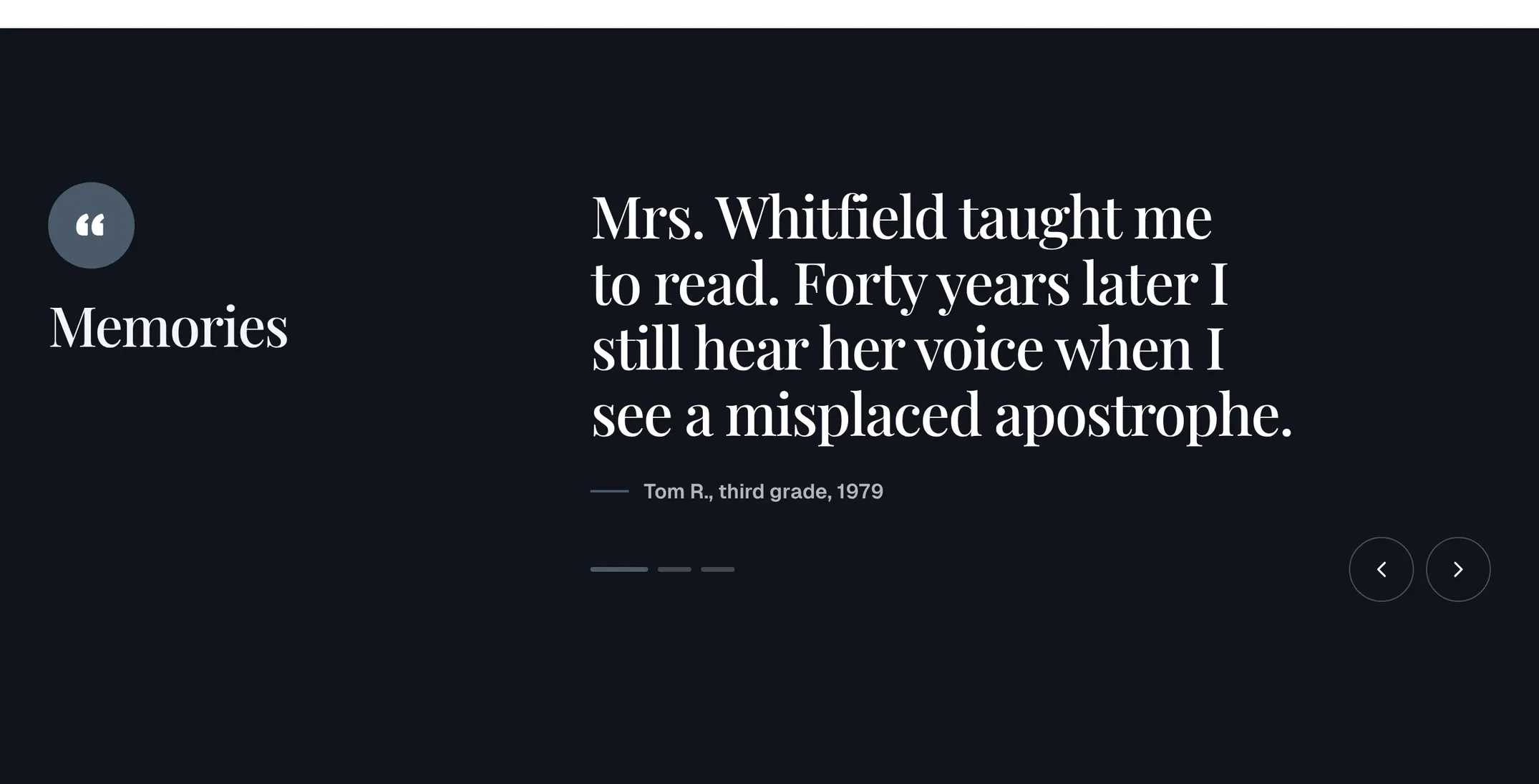 Memories shared by a former student, neighbors and a granddaughter