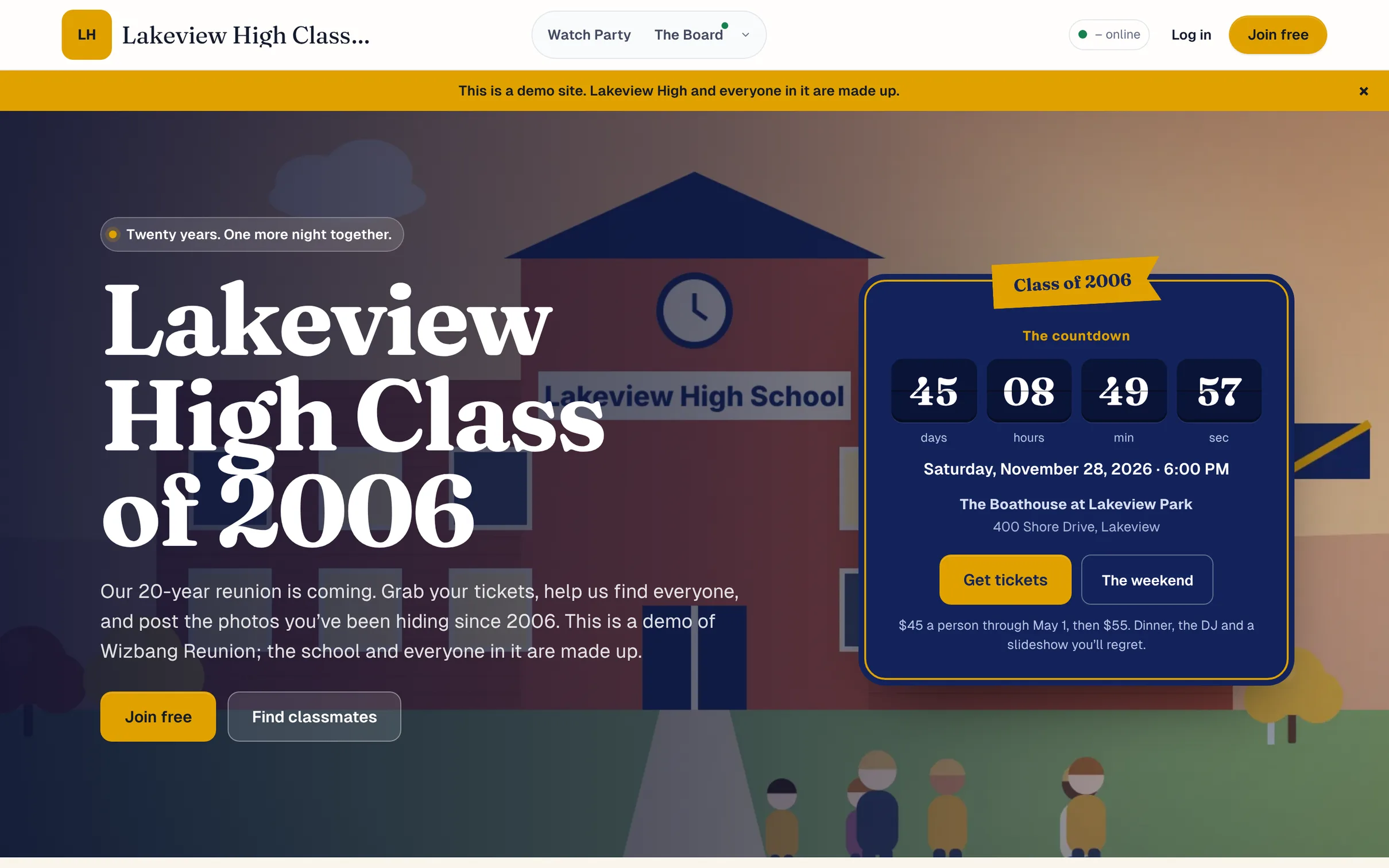 The Lakeview High, Class of 2006 demo site